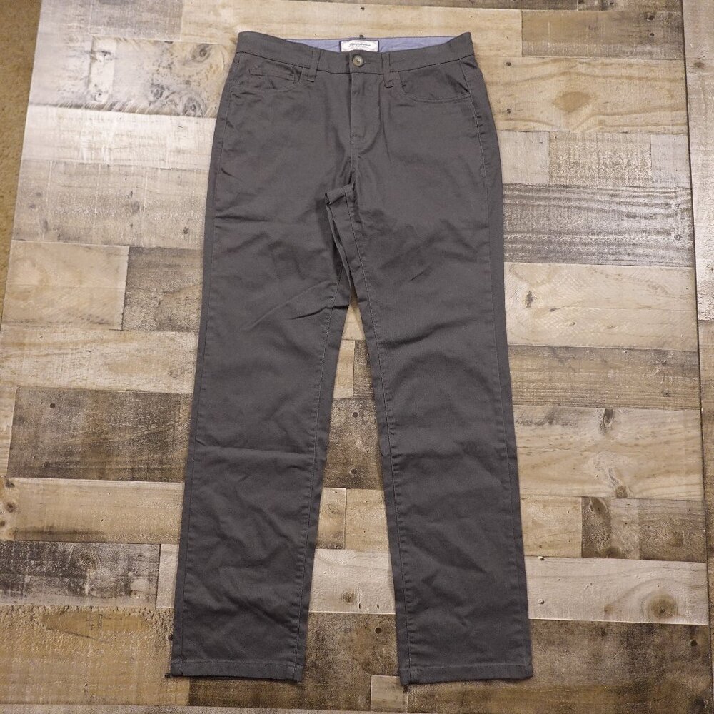 Flag & Anthem Stretch Chino Pants Men’s 30x32 Gray Cotton Casual